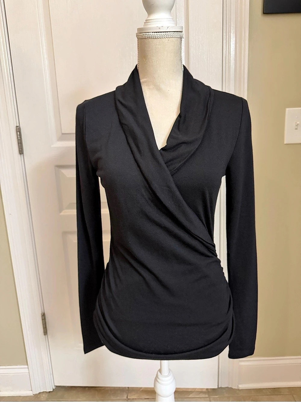 Ann Taylor Faux-wrap Blouse
